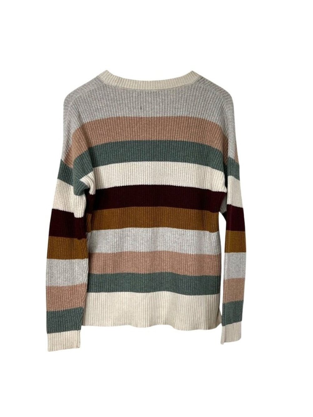 Madewell Walton Stripe Sweater Womens Sz S Cotton Blend Oversized Boxy Knit - Picture 2 of 8